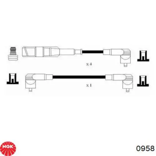 Comprar 0958 NGK Cable de bujía
