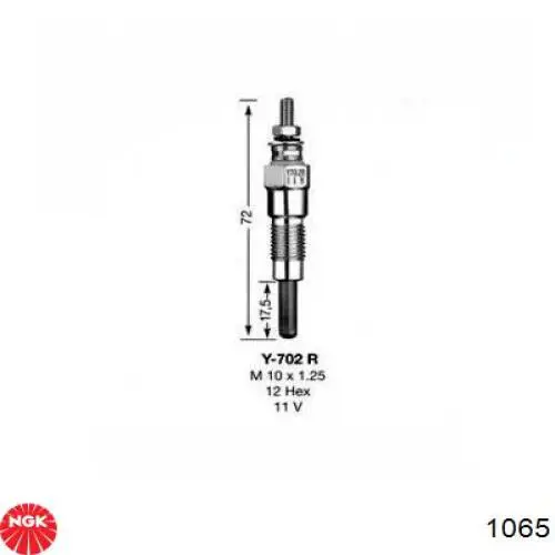 Bujías incandescentes NGK 1065 precio, desde 31,20 EUR