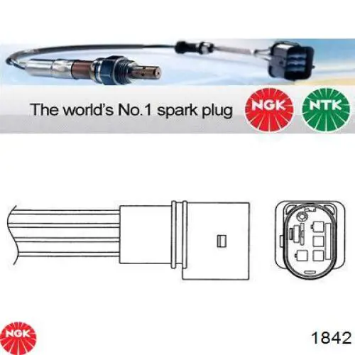 Sensor de oxígeno previo al catalizador NGK 1842 precio, desde 226,20 EUR