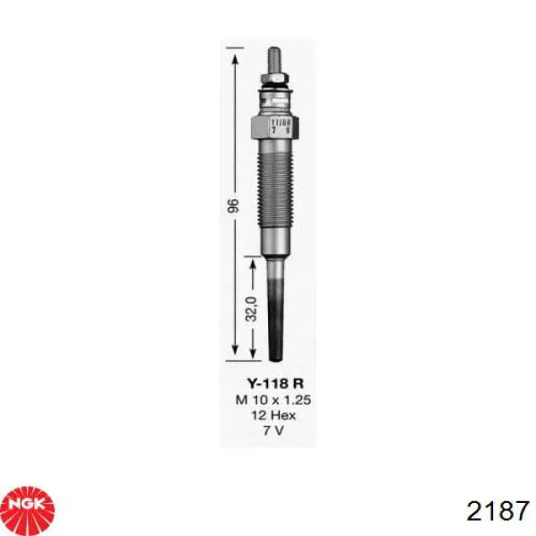 Bujías incandescentes NGK 2187 precio, desde 10,71 EUR