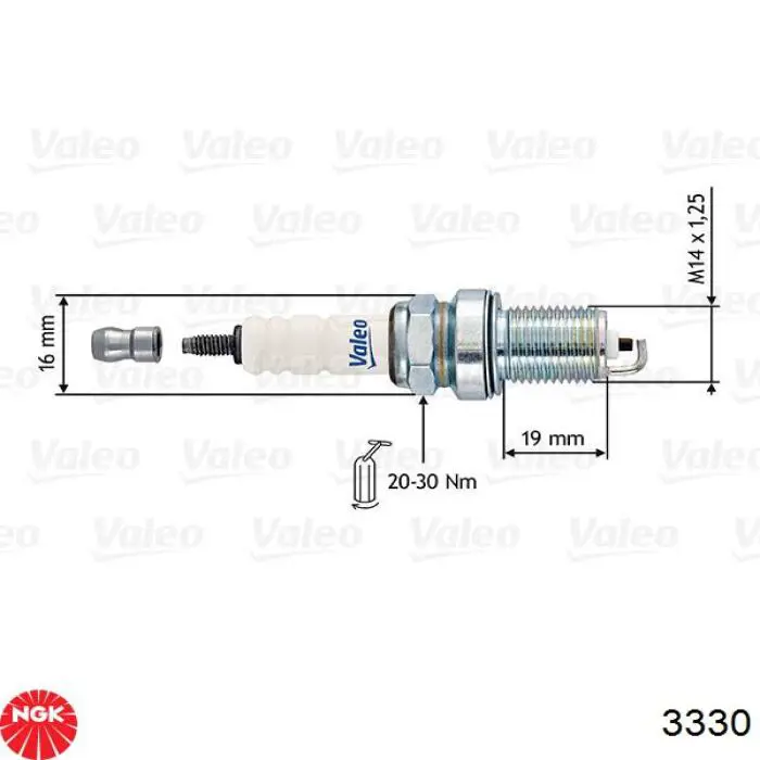 3330 NGK bujía de encendido