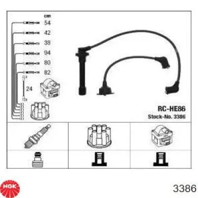Comprar 3386 NGK Cable de bujía