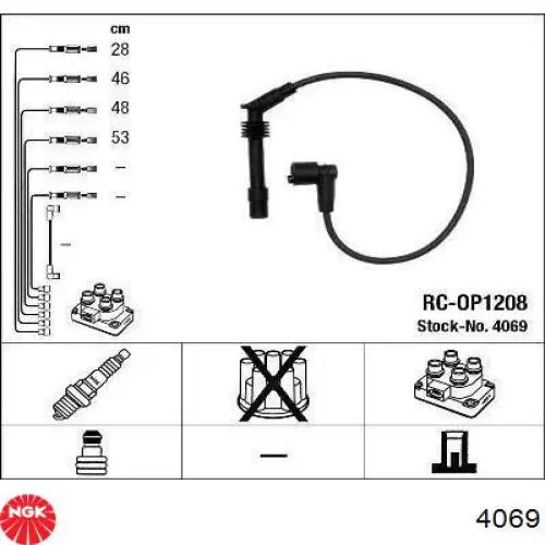 Comprar 4069 NGK Cable de bujía