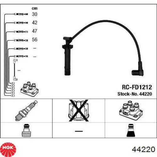 Comprar 44220 NGK Cable de bujía
