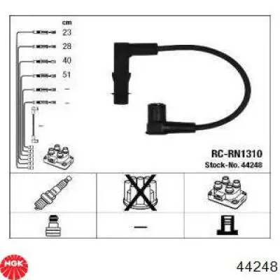 Juego de cables de bujias NGK 44248 precio, desde 52,21 EUR