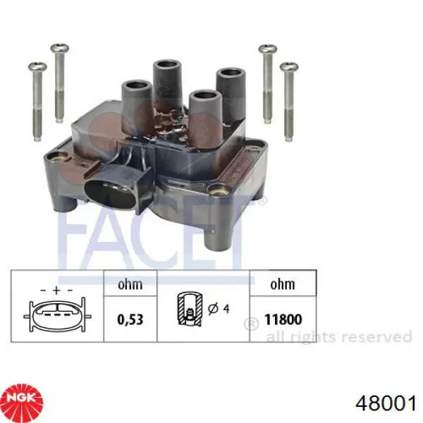 Bobina de encendido FAE 80285