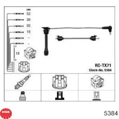 Juego de cables de bujias NGK 5384 precio, desde 39,32 EUR