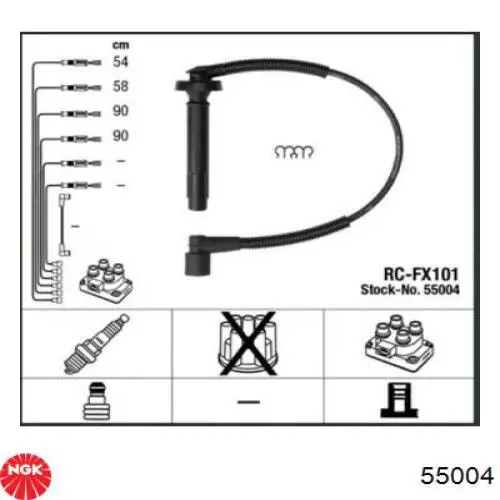 Comprar 55004 NGK Cable de bujía