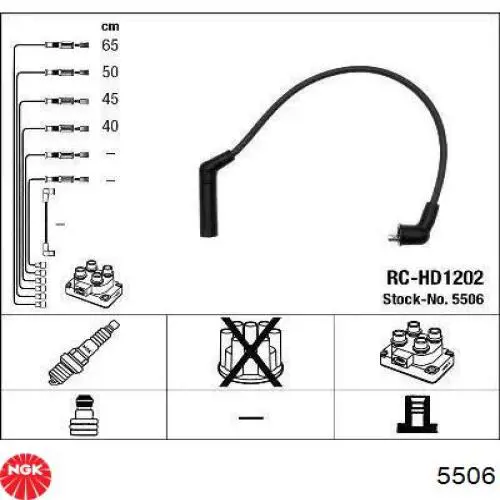 Comprar 5506 NGK Cable de bujía