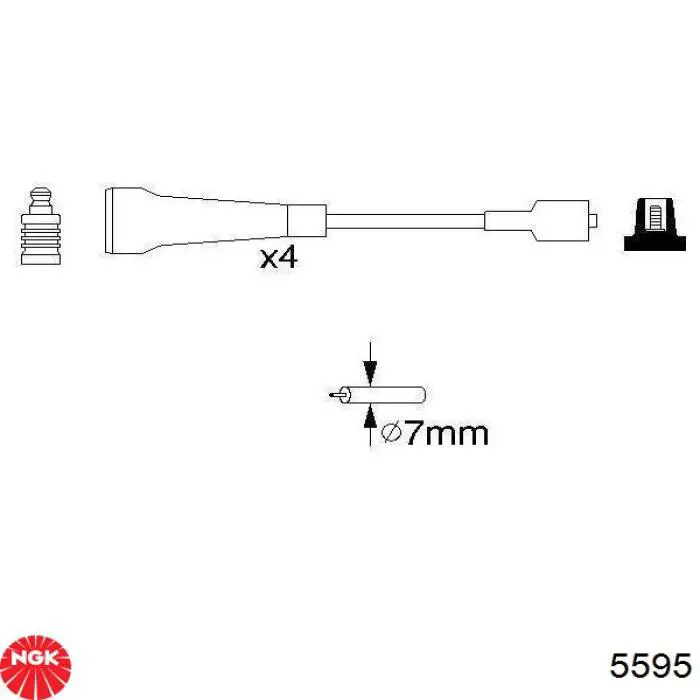 Cables de bujías 5595 NGK