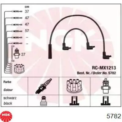 5782 NGK Cables de alta tensión, juego