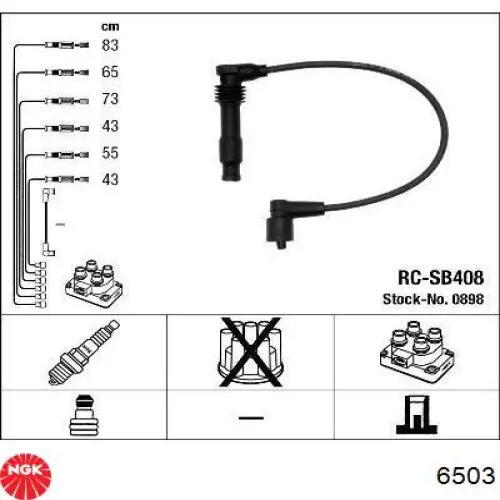 6503 NGK bujía de encendido
