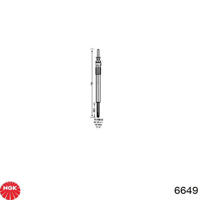 6649 NGK Bujías de calentamiento