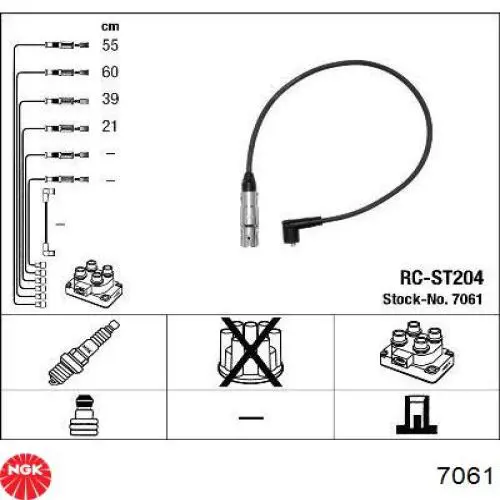 Comprar 7061 NGK Cable de bujía