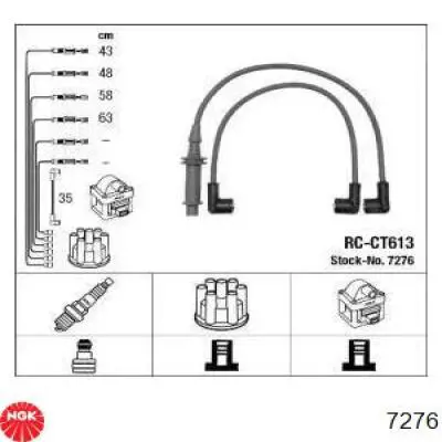 Juego de cables de bujias NGK 7276 precio, desde 43,47 EUR