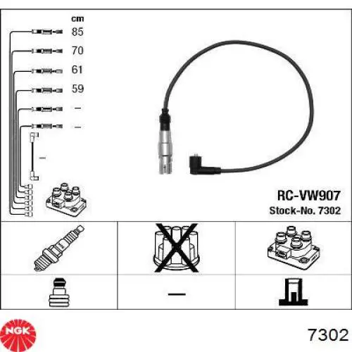 7302 NGK cables de bujías