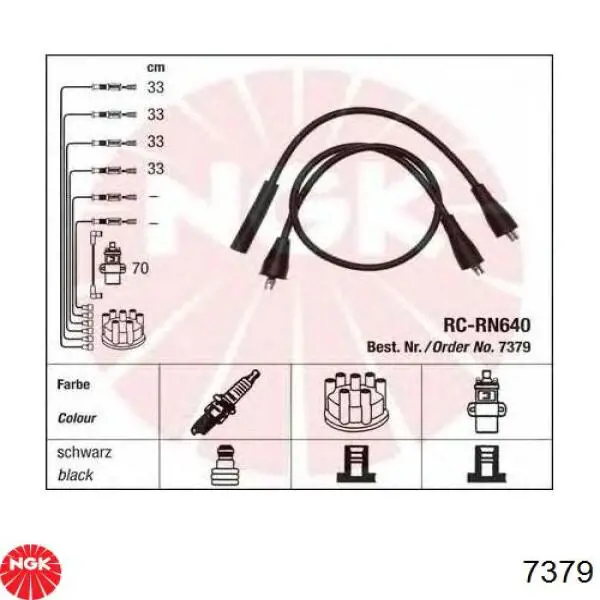 CLS149 Champion juego de cables de encendido