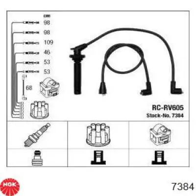 Comprar 7384 NGK Cable de bujía