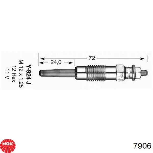 Comprar 7906 NGK Calentadores diésel