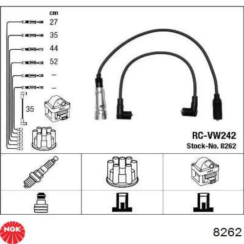 Comprar 8262 NGK Cable de bujía