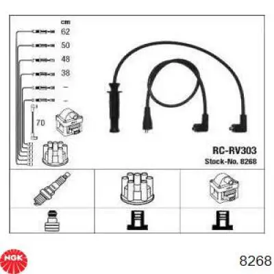 8268 NGK cables de bujías