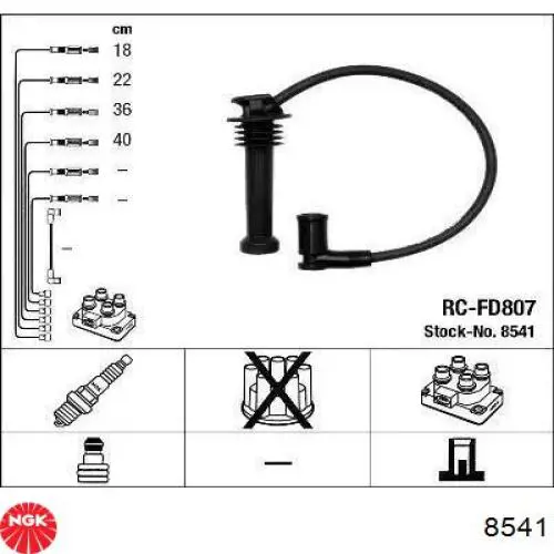Comprar 8541 NGK Cable de bujía