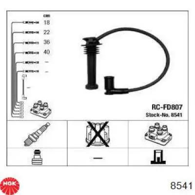 8541 NGK cables de bujías