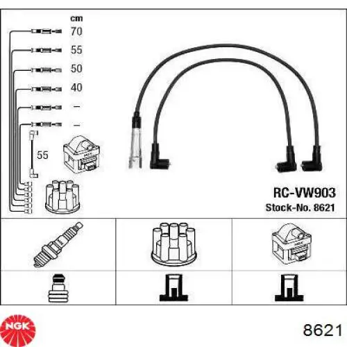 Comprar 8621 NGK Cable de bujía