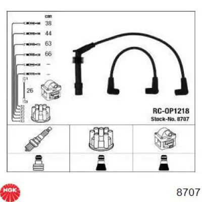 Juego de cables de bujias NGK 8707 precio, desde 50,32 EUR