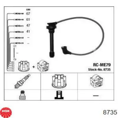 Juego de cables de bujias NGK 8735 precio, desde 182,33 EUR