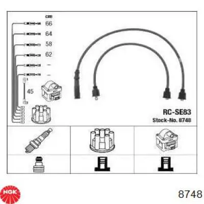 Juego de cables de bujias NGK 8748 precio, desde 88,14 EUR