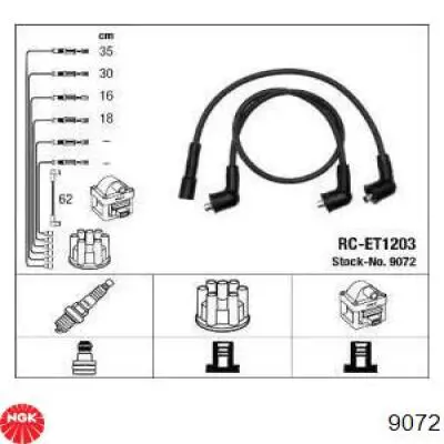 Comprar 9072 NGK Cable de bujía