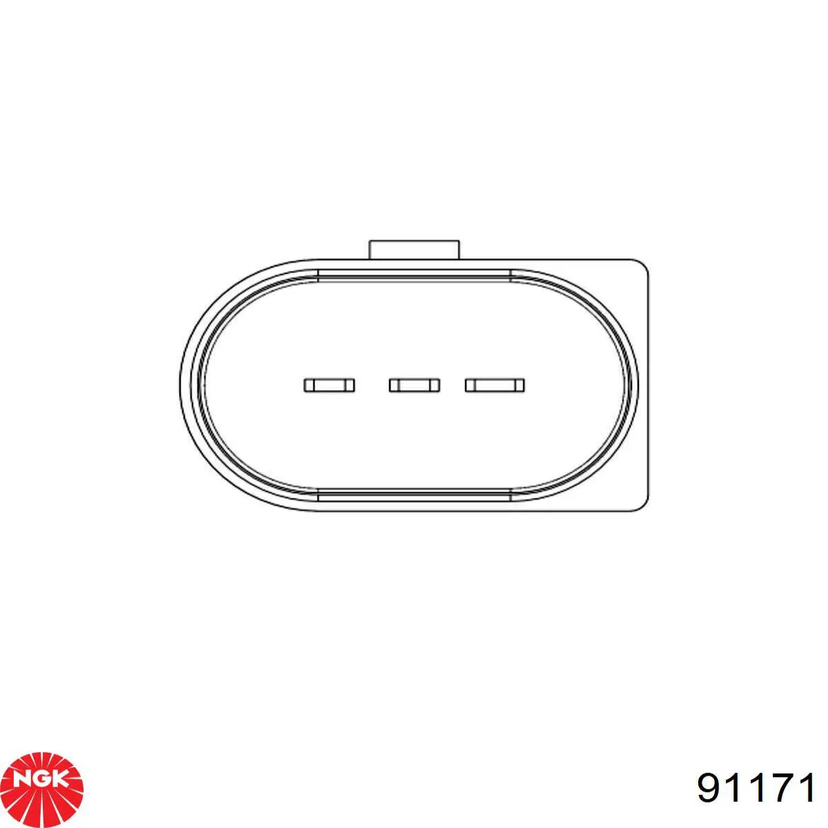 91171 NGK sensor de flujo de aire/medidor de flujo (flujo de aire masibo)