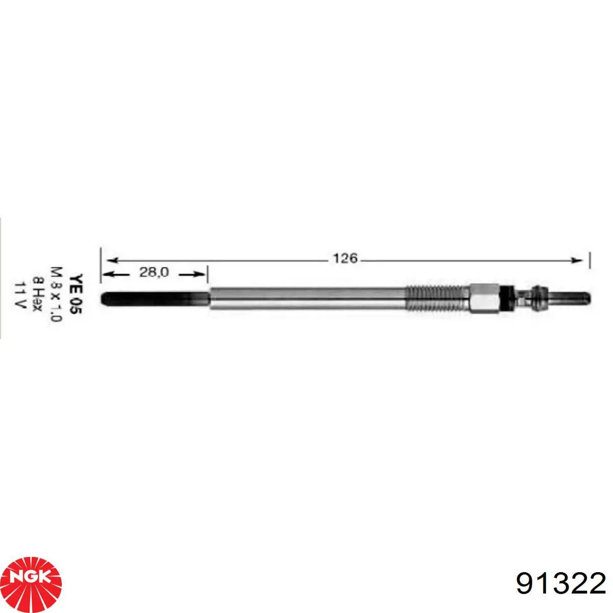 Comprar 91322 NGK Calentadores diésel