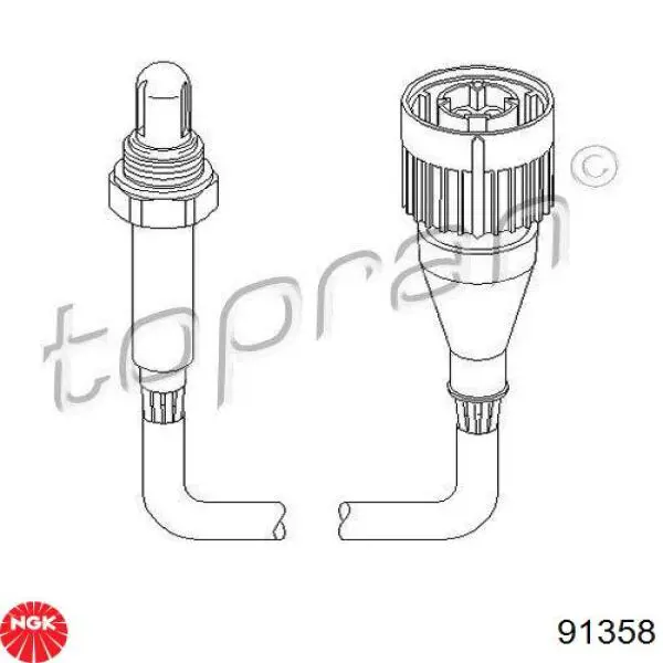 91358 NGK Sensor de oxígeno previo al catalizador