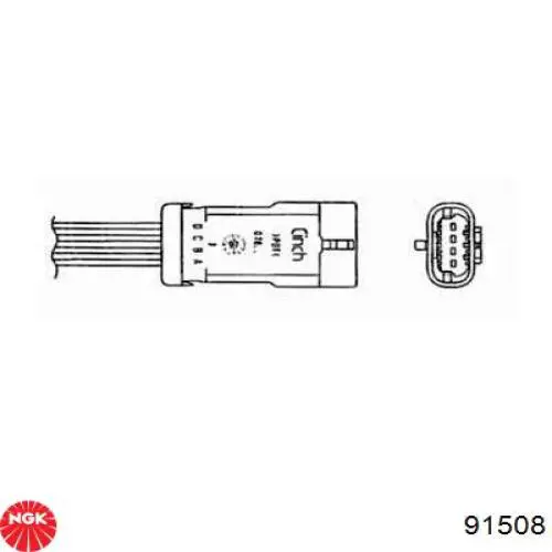 91508 NGK Sonda lambda (NOx, O2)