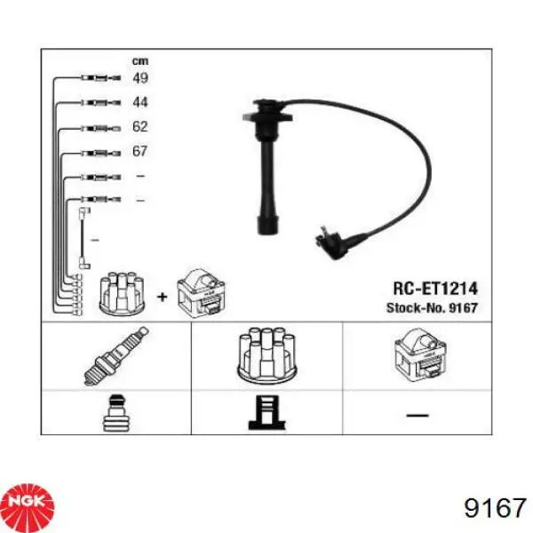 Comprar 9167 NGK Cable de bujía