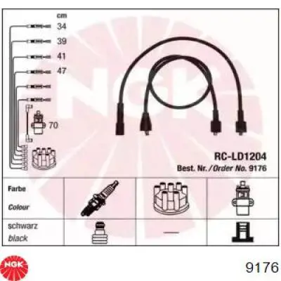 Juego de cables de bujias NGK 9176 precio, desde 9,82 EUR