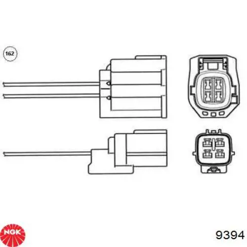 Sensor de oxígeno previo al catalizador NGK 9394 precio, desde 64,59 EUR