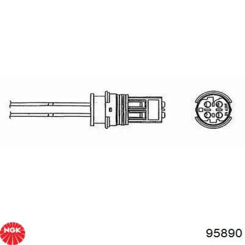 Sonda lambda, sensor de oxígeno antes del catalizador izquierdo NGK 95890 precio, desde 39,70 EUR