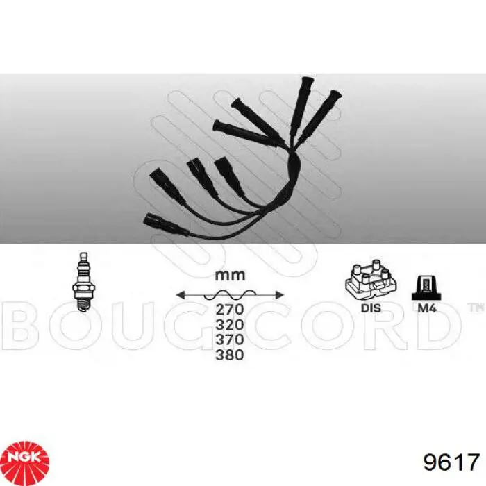 Cables de encendido NGK 9617