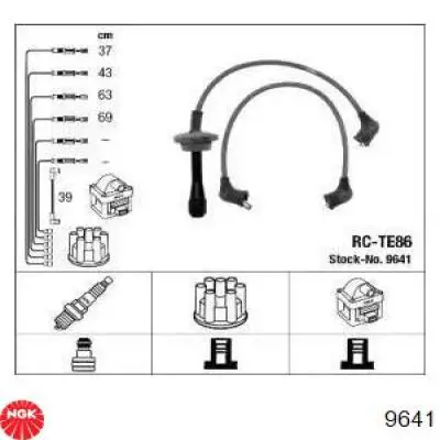 Juego de cables de bujias NGK 9641 precio, desde 33,88 EUR