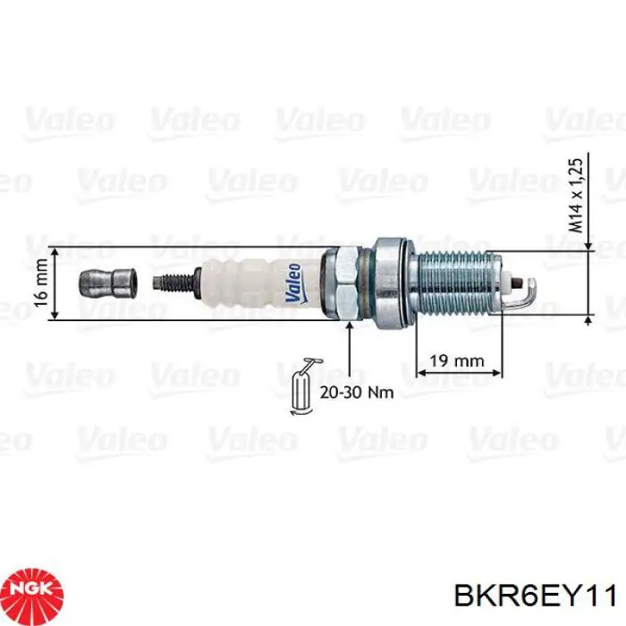 Comprar BKR6EY11 NGK Bujía de encendido