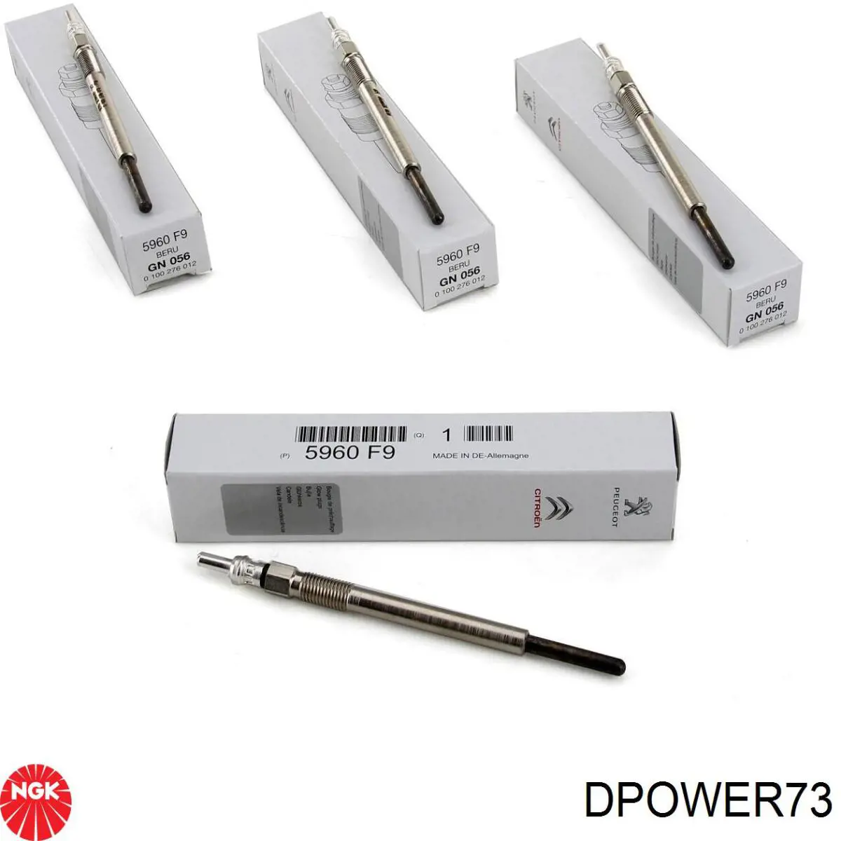 Bujía de incandescencia Peugeot 207 WA, WC