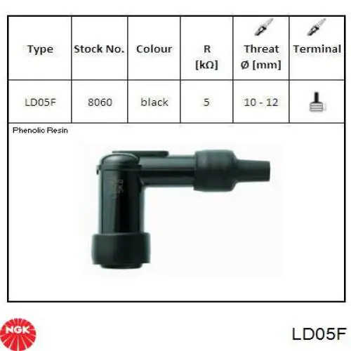 Terminal de bujía NGK LD05F precio, desde 4,72 EUR