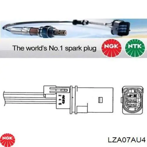 Sensor de oxígeno previo al catalizador NGK LZA07AU4 precio, desde 58,08 EUR