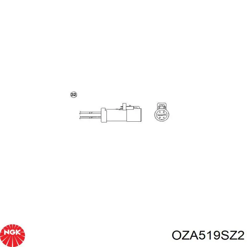 OZA519SZ2 NGK sonda lambda