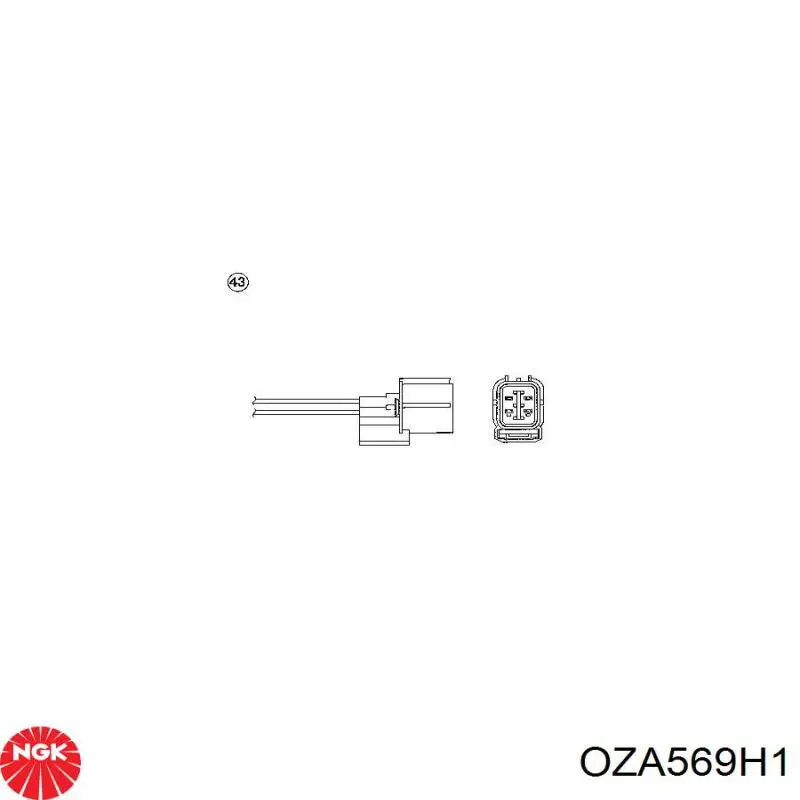 OZA569H1 NGK sonda lambda sensor de oxigeno para catalizador