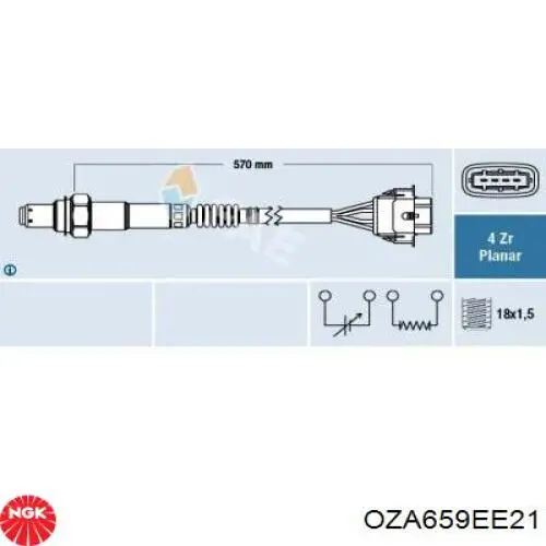 Comprar 395 NGK Sonda lambda de oxígeno posterior al catalizador