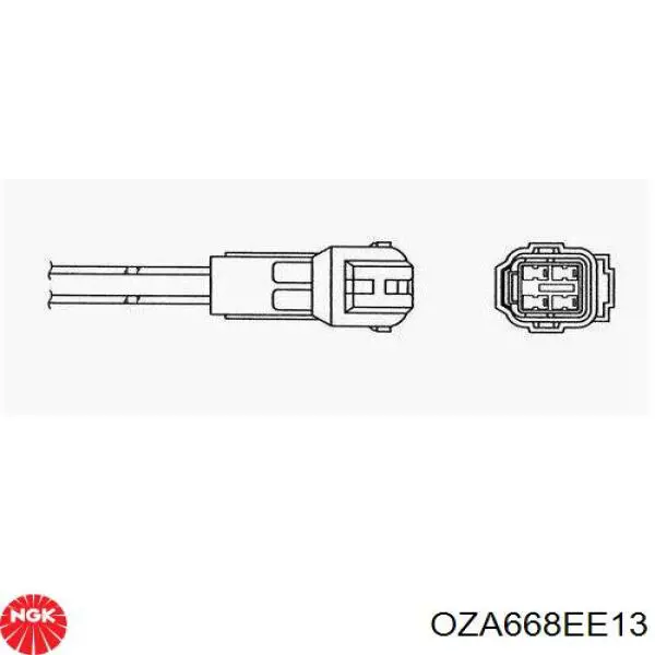 OZA668EE13 NGK sonda lambda sensor de oxigeno para catalizador